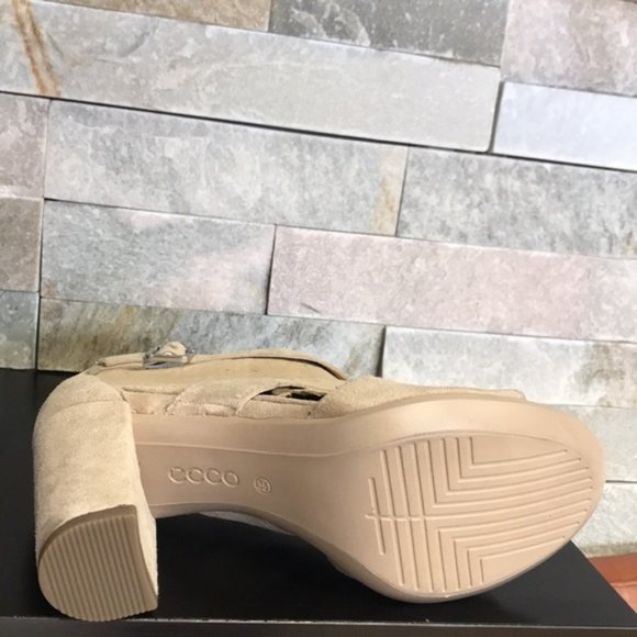 ECCO Women's Shape 65 Block Buckle Sandal Heeled - Picture 6 of 7